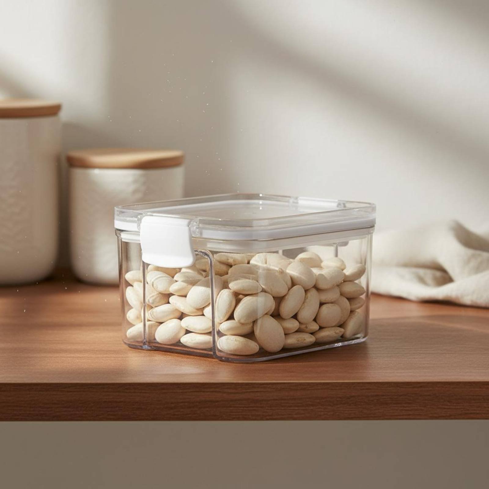 Food Storage Jars Airtight - Luftdichter Lebensmittelbehälter, feuchtigkeitsbeständiger, versiegelter Getreidebehälter, transparenter