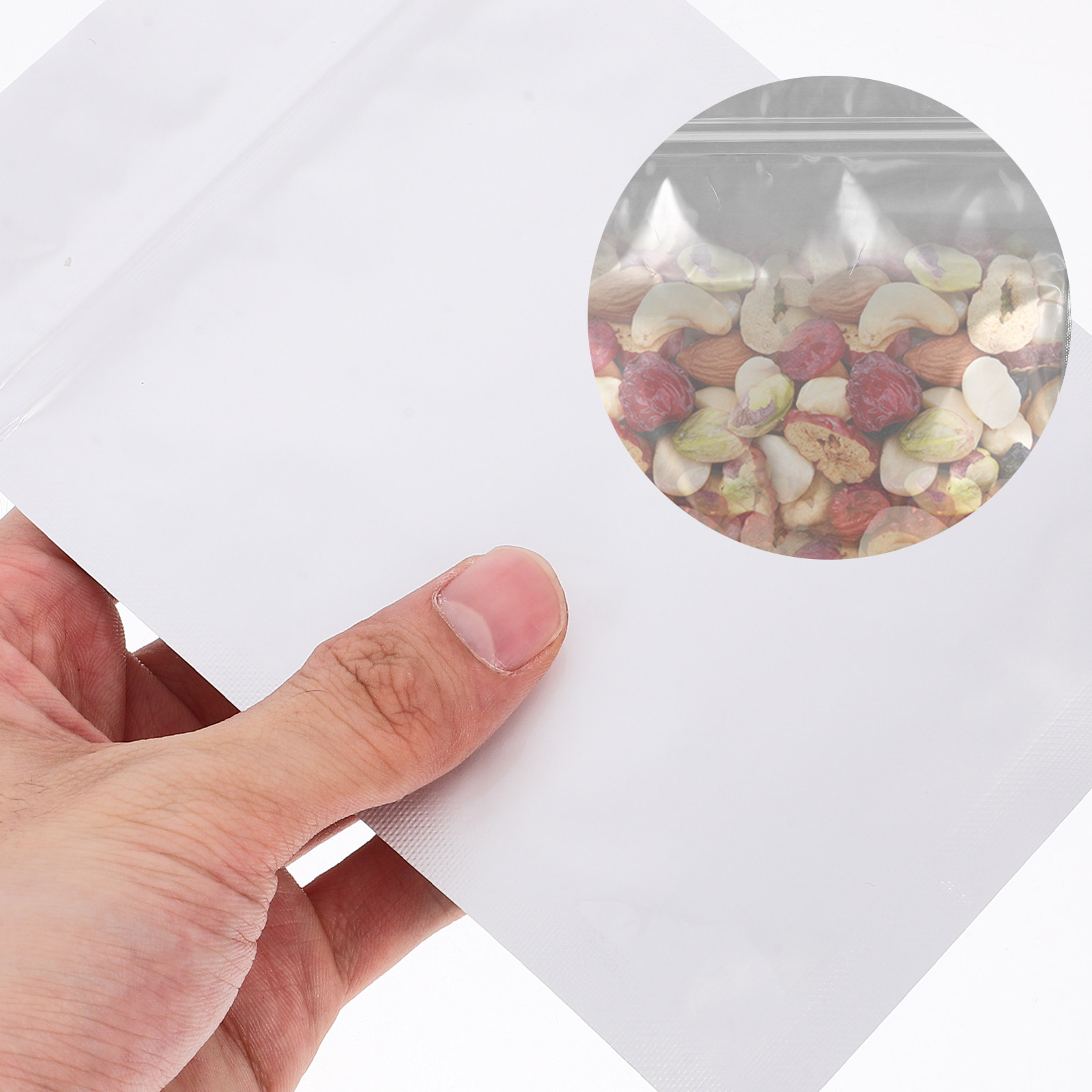 Food Storage Is - 50 Stück Luftdichte Wiederverschließbare Beutel Lebensmittelaufbewahrungsbeutel