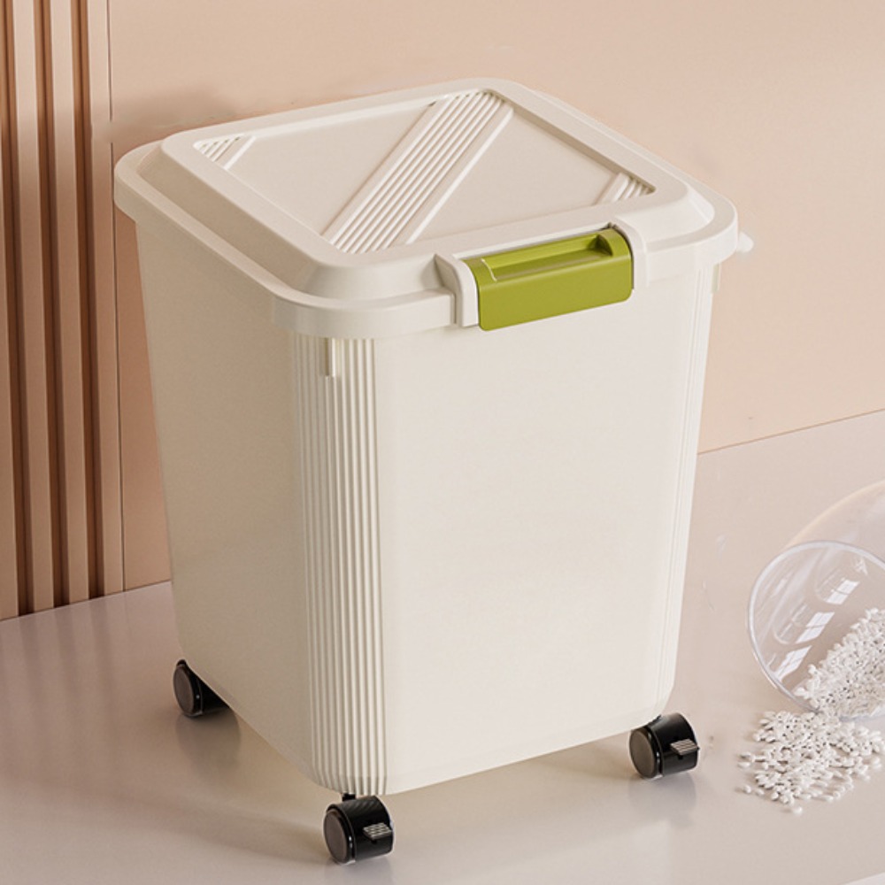 Food Storage With Wheels - Insektensicherer Reisaufbewahrungsbehälter Feuchtigkeitsbeständiger 15/25 KG Reisbehälter