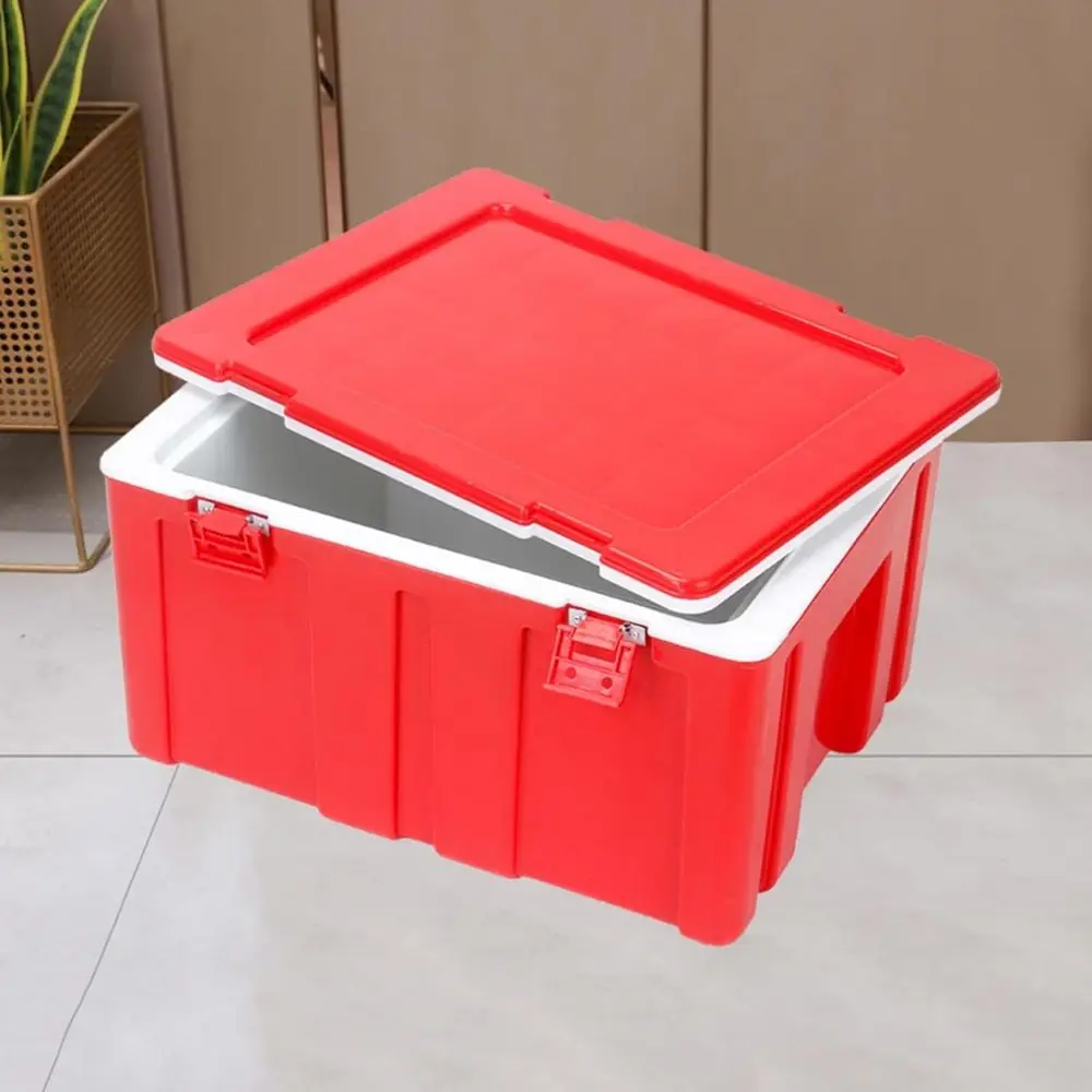 Food Storage For Camping - Robuste Outdoor-Camping-Kühlbox mit Seitengriffen, Doppelfunktion als