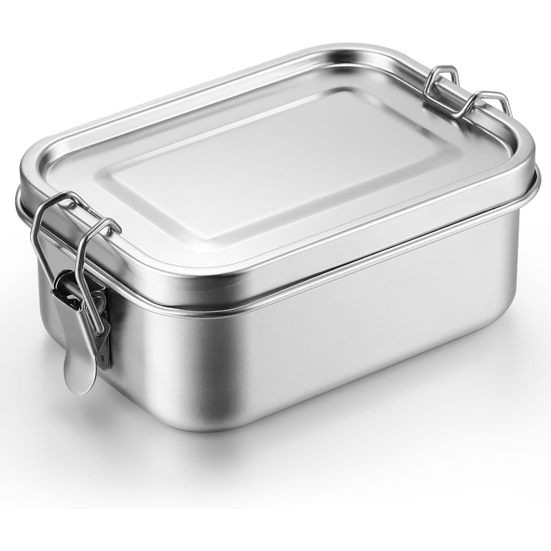 Food Storage Oven Safe - Edelstahl-Lebensmittelbehälter mit Deckeln, Lunchbox, Kühlschrank-Organizer, Hot-Pot-Vorbereitungsbox,