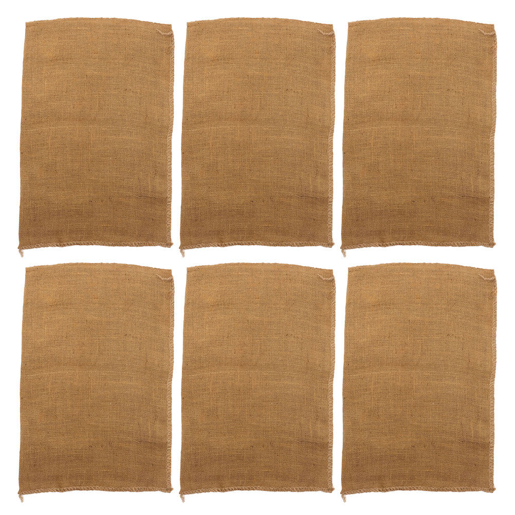 Food Storage Bags Reusable - 6 Stück Wiederverwendbare Gewebte Jute-Kartoffelsäcke Robuste