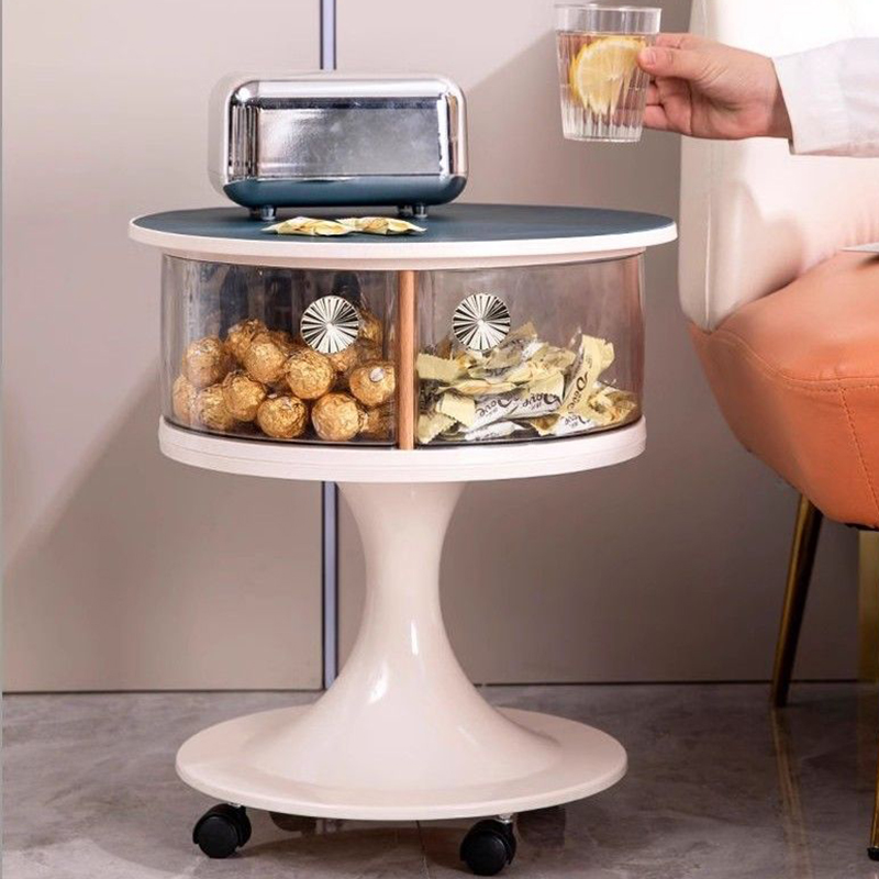 Food Storage With Wheels - Nordische Couchtische, abnehmbarer Schlafzimmer-Sofa-Beistelltisch, moderner multifunktionaler