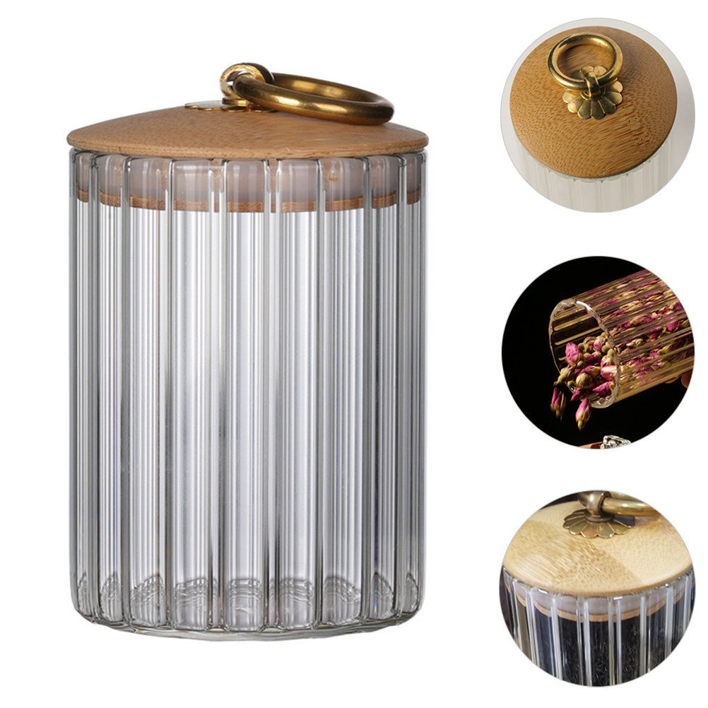 Food Storage Jars Airtight - Luftdichte Glas-Vorratsdosen für Tee, Kaffeebohnen, Nüsse,