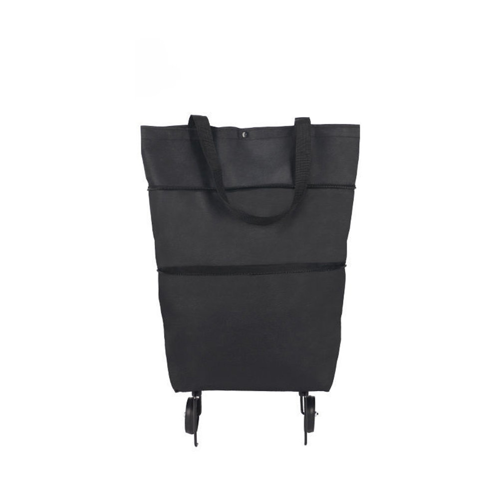 Food Storage With Wheels - Zusammenklappbarer Einkaufswagen, Trolley-Tasche mit Rollen, faltbare