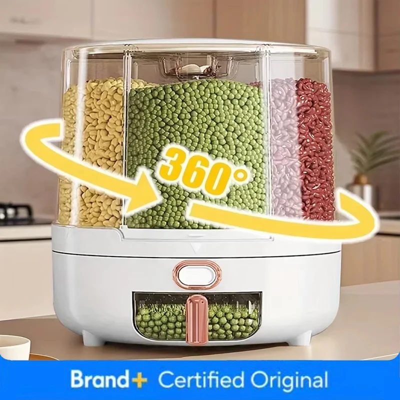 Food Storage With Compartments - 360 mit 6 Fächern ° Rotierender