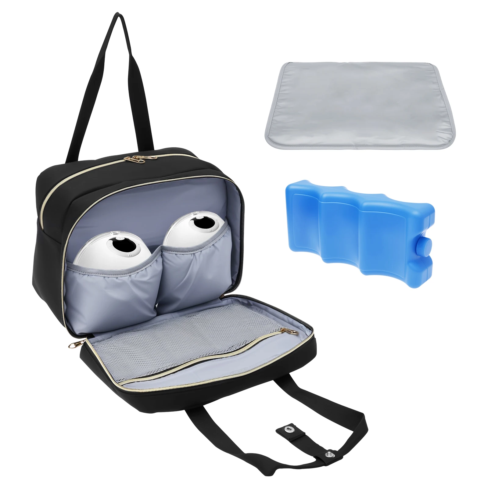Food Storage 1 Year - Milchpumpen-Aufbewahrungstasche mit Eisbeutel und wasserdichter Matte,