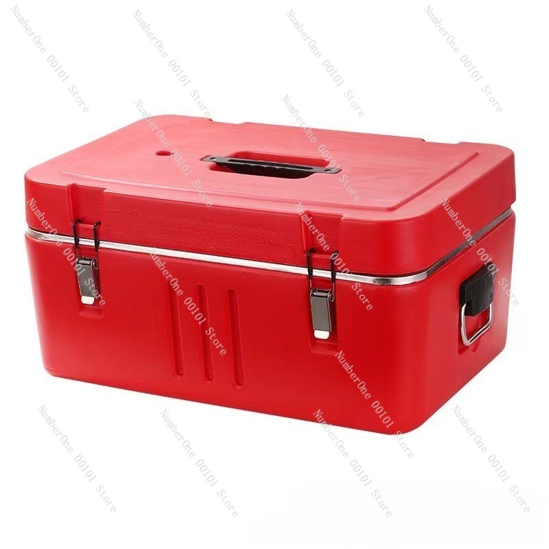 Food Storage With Compartments - 60L Edelstahl Isolierte Lebensmitteltransportbox Kommerzieller Kühler-Wärmer-Behälter
