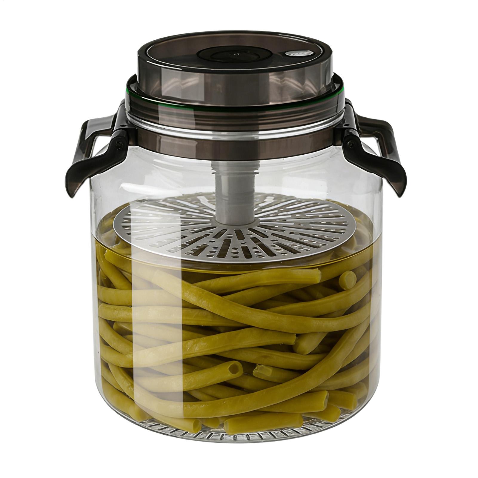Food Storage Lidl - Eingelegwaren-Gläser mit Deckel, 5L, rund, luftdicht,