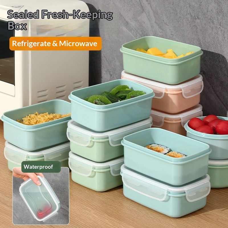 Food Storage On Table - Luftdichte Lebensmittelbehälter BPA-frei Stapelbare Auslaufsichere Lunchbox