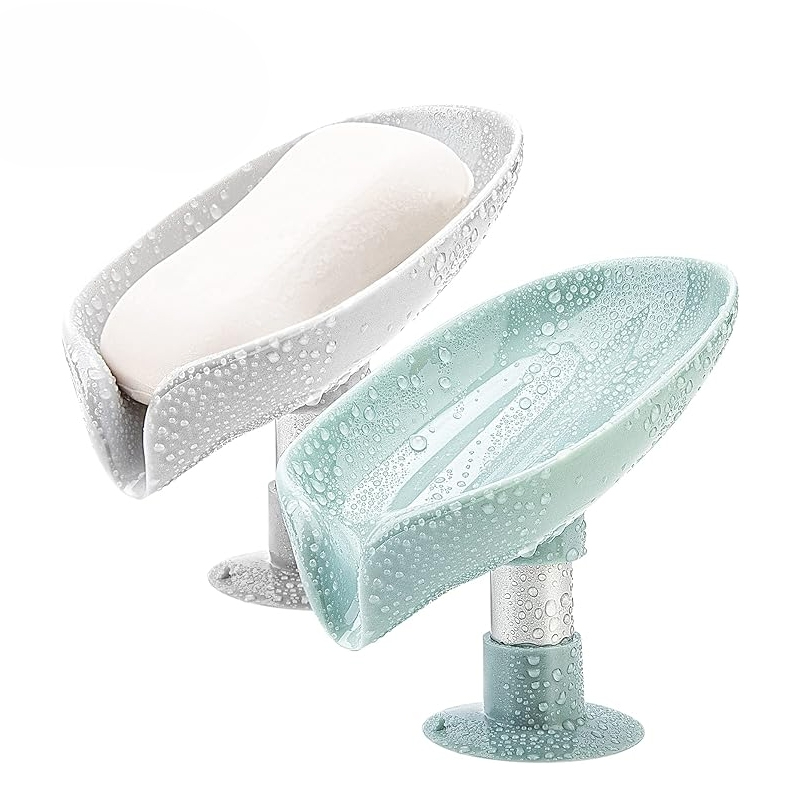 Portion Control Container - Seifenhalter Abfluss Wasser Seifenschale Blattform Seifenkiste