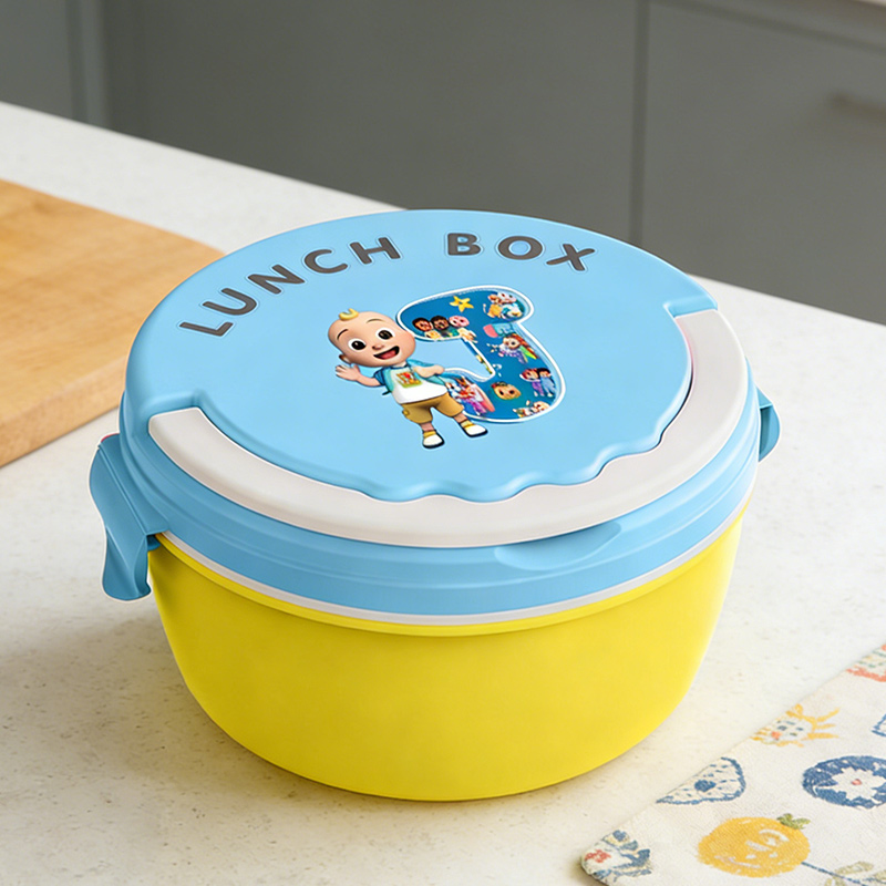Food Storage Is - Cocomelon Lunchboxen, tragbare Bento-Mahlzeitbox für Jungen,