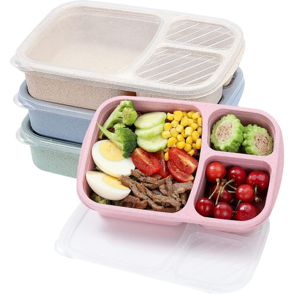 Food Storage With Compartments - 1 Bento-Box-Lunchbox für Kinder und Erwachsene,