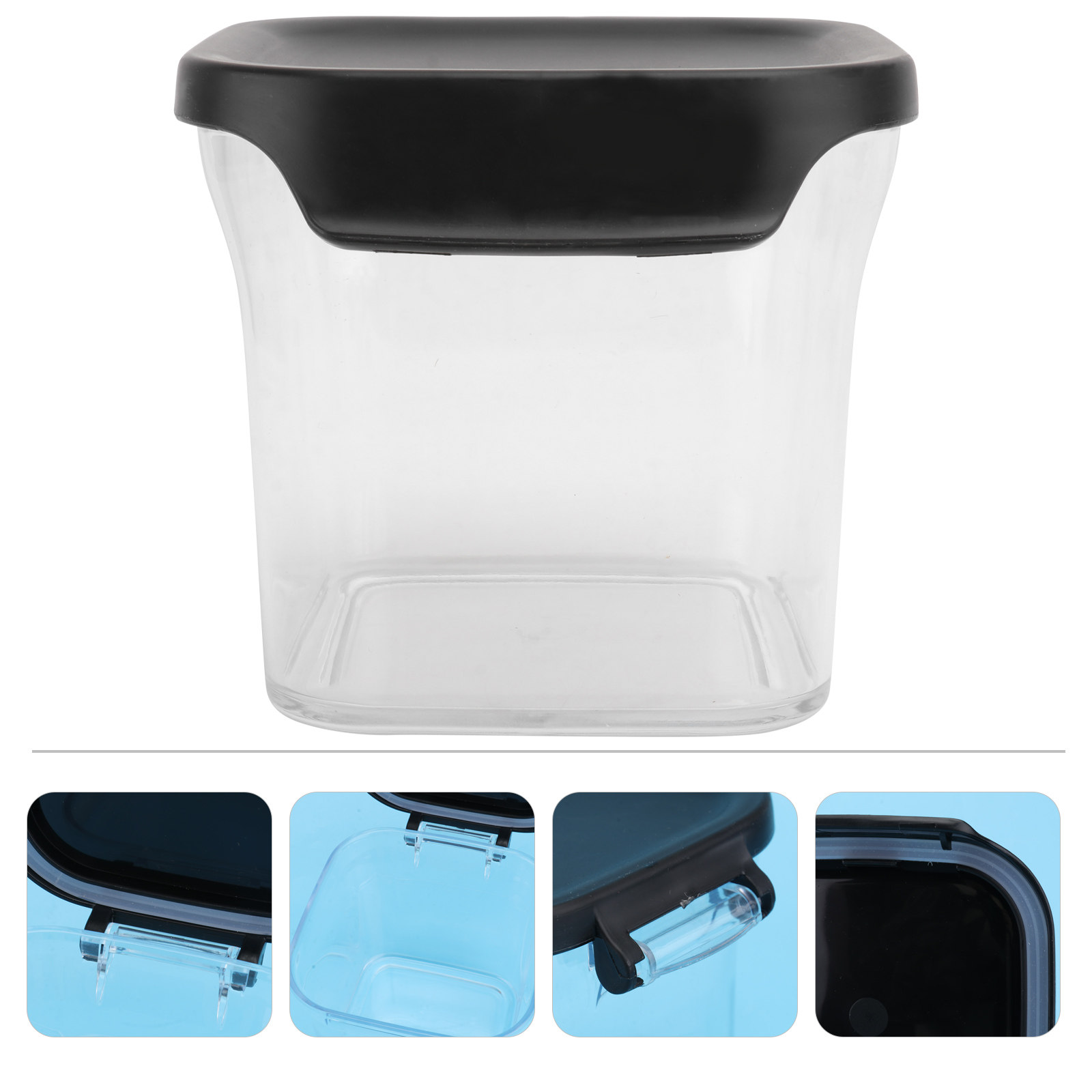 Food Storage Jars Airtight - 630-ml-Lebensmittelbehälter aus transparentem, luftdichtem Material für