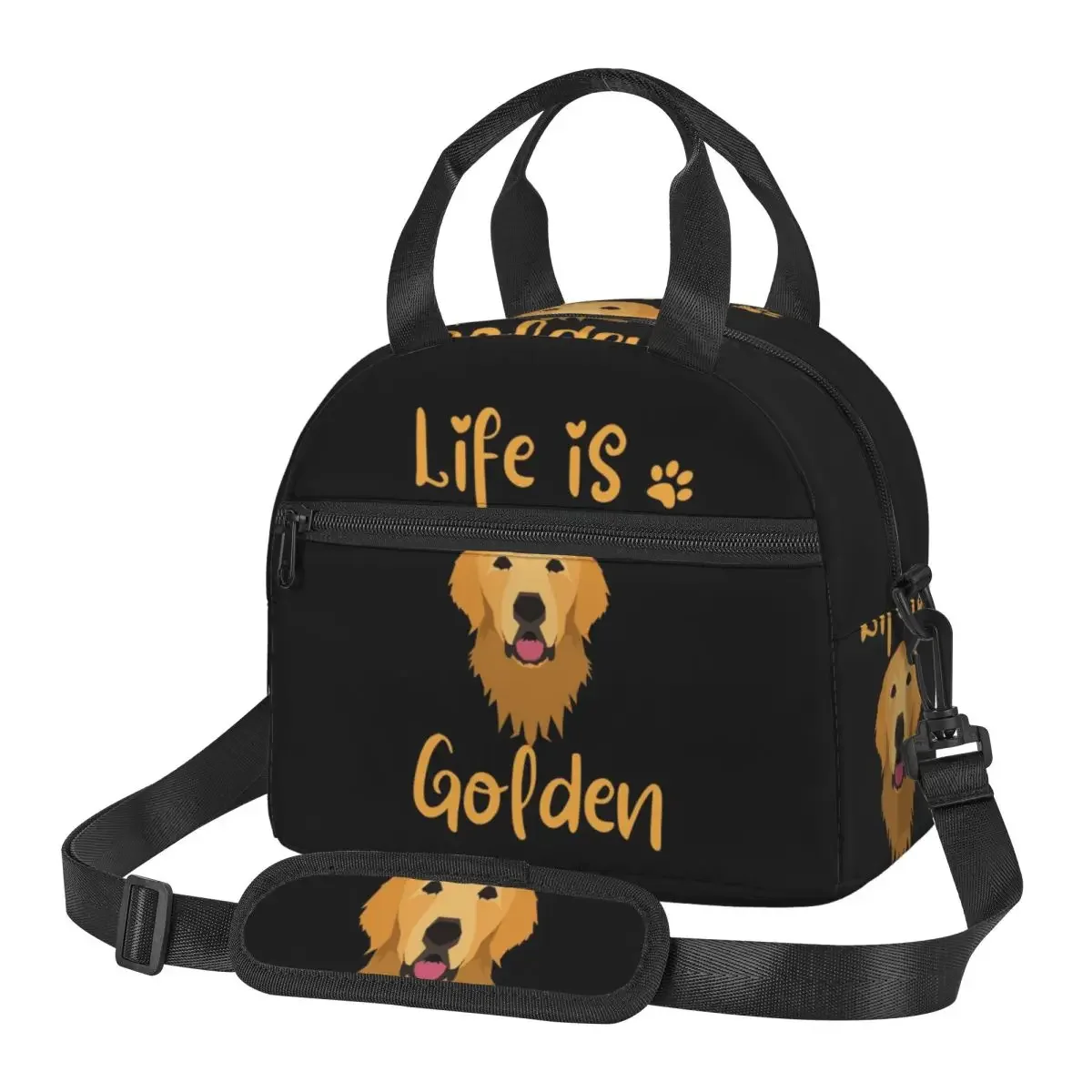 Food Storage Quotes - GOLDEN RETRIEVER Isolierte Lunchtasche mit Zitat