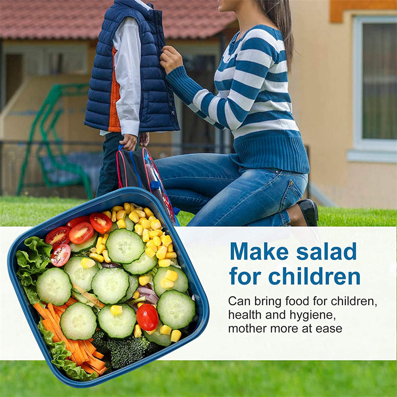Tragbarer Salat-Lunchbehälter, – Food Storage With Compartments Bewertung und Preis