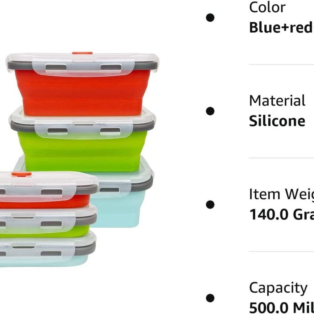 Platzsparende, zusammenklappba – Food Storage Non Toxic Bewertung und Preis