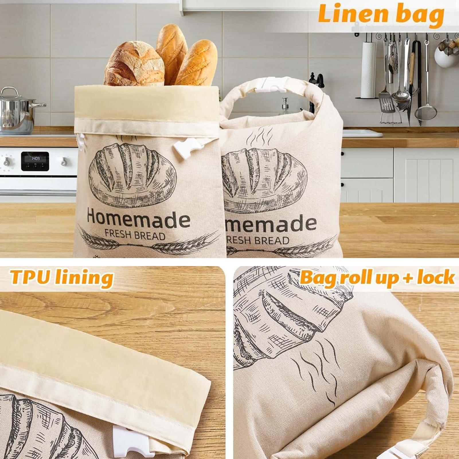 Leinen-Brotbeutel, wiederverwe – Food Storage Bags Reusable Bewertung und Preis