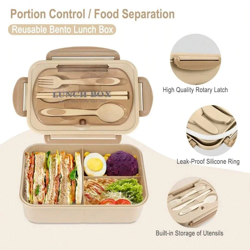 Bento-Box für Erwachsene mit 3 – Food Storage With Compartments Bewertung und Preis
