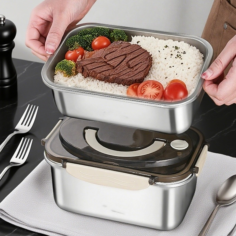 Große Bento-Box aus Edelstahl  – Food Storage Lunch Box Bewertung und Preis