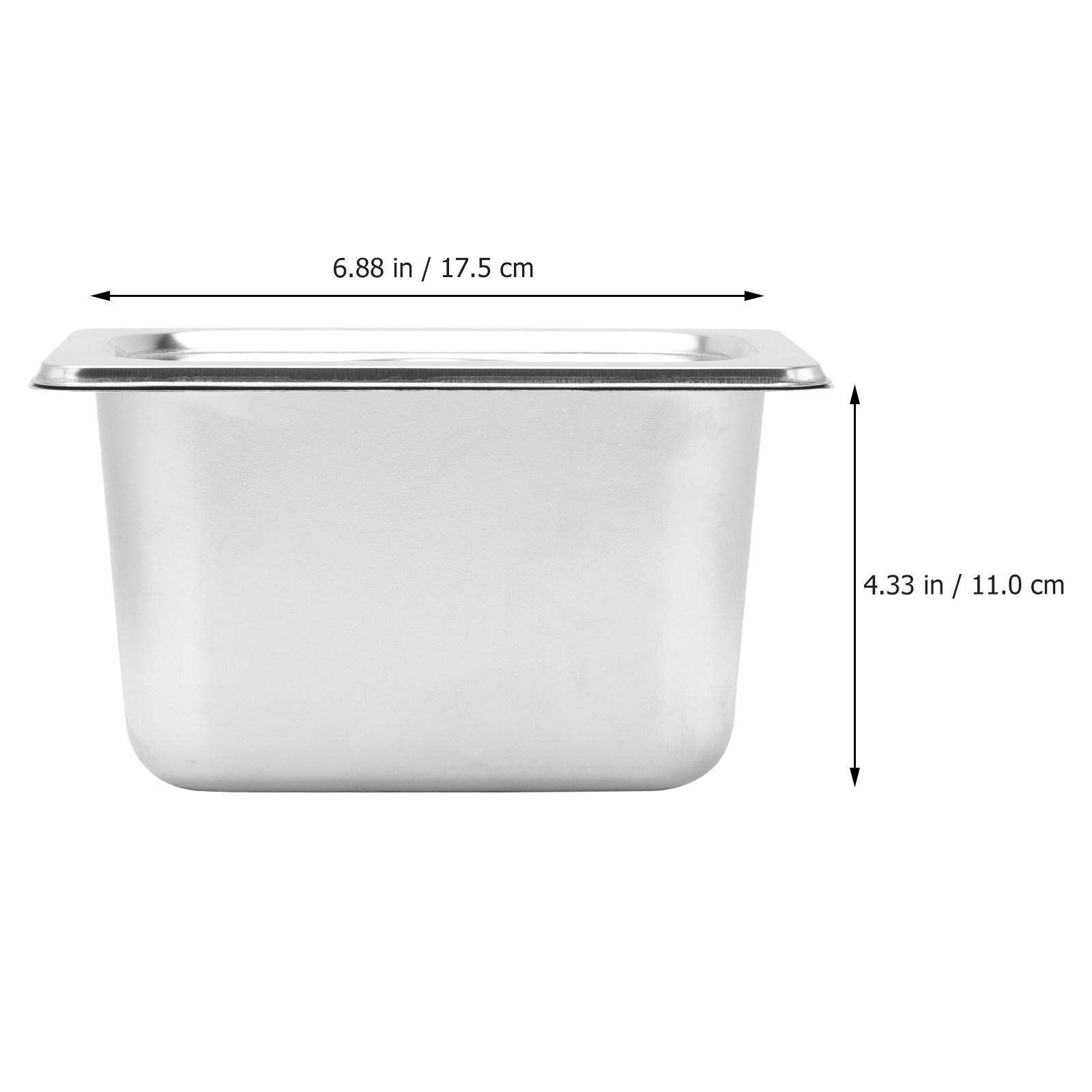 1 Set Edelstahl-Gemüsebehälter – Food Storage Restaurant Bewertung und Preis