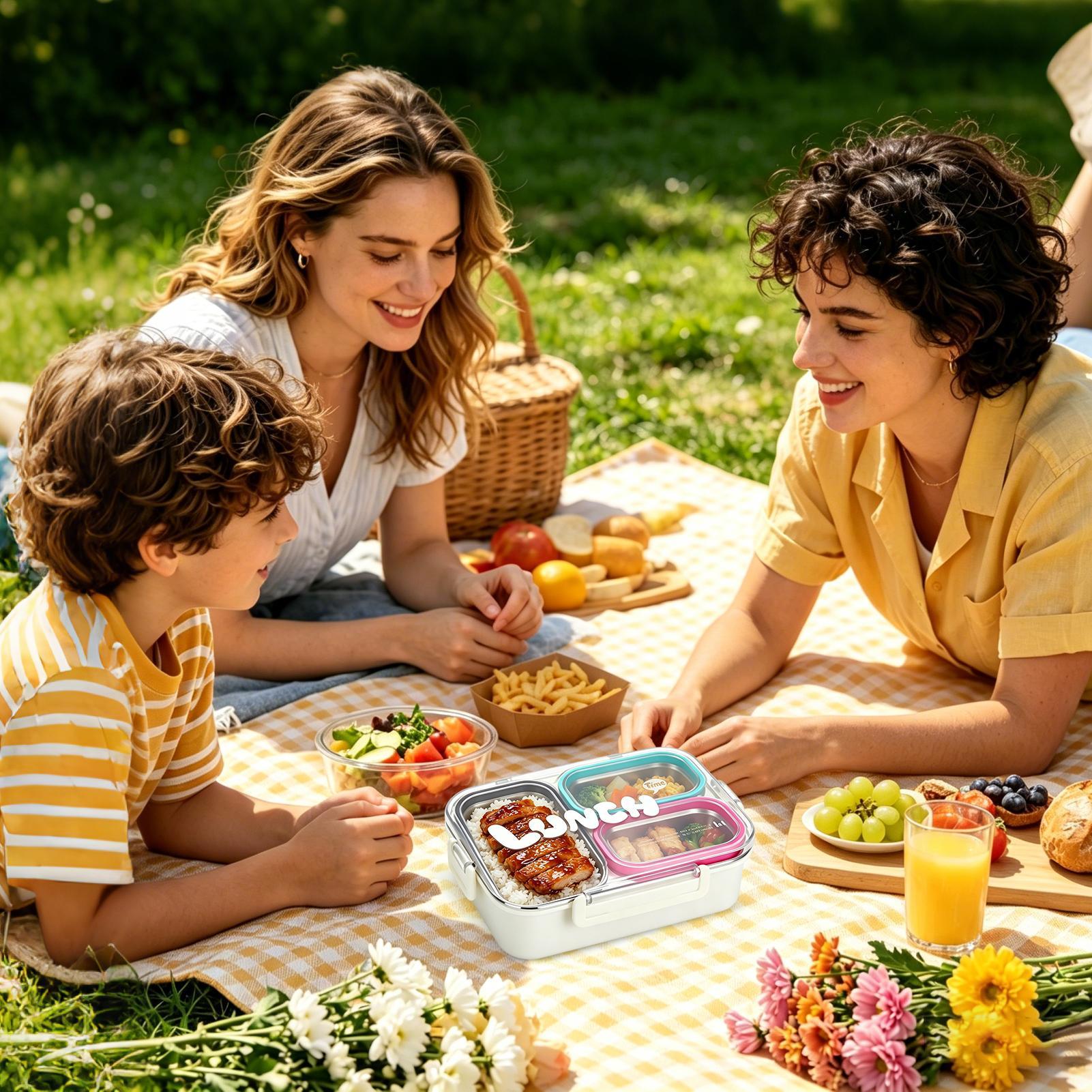 Edelstahl-Lunchbox mit 3 Fäche – Food Storage With Compartments Bewertung und Preis