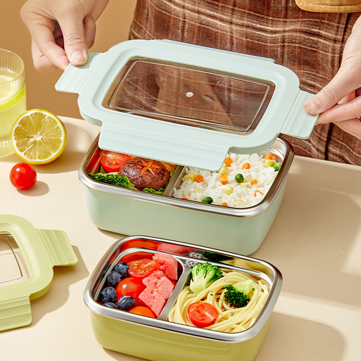 Mikrowellen-Lunchbox mit Fäche – Food Storage With Compartments Bewertung und Preis