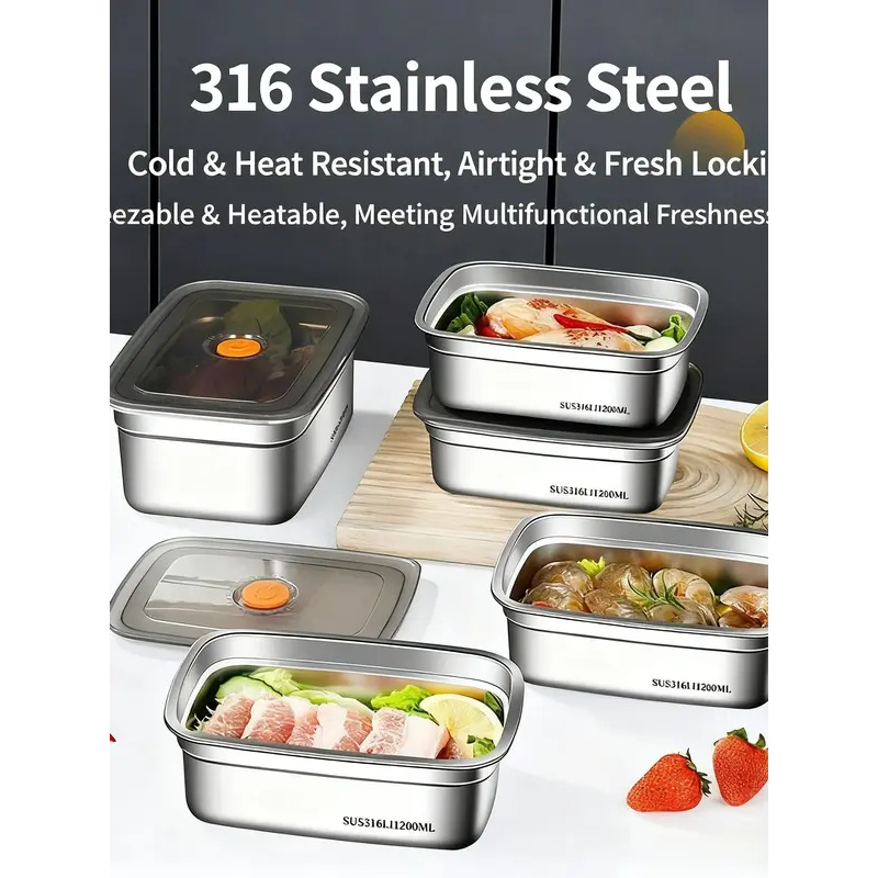 Große Edelstahl-Bento-Box mit  – Food Storage Oven Safe Bewertung und Preis