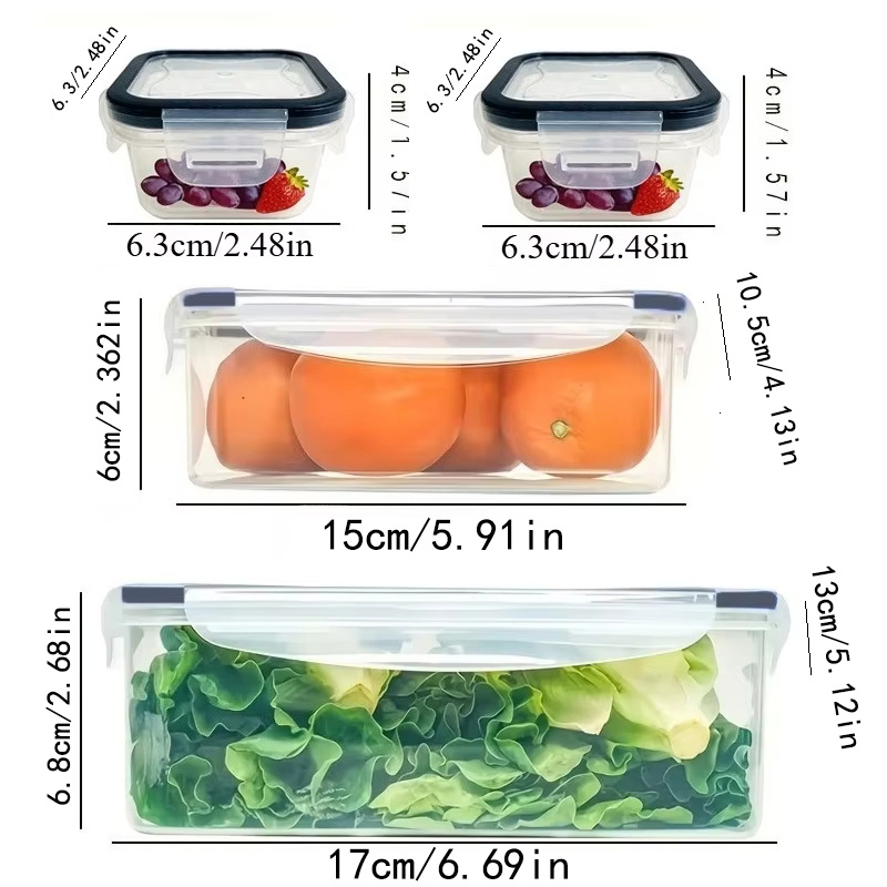 8-teiliges Set mit 4 Behältern – Food Storage On Table Bewertung und Preis