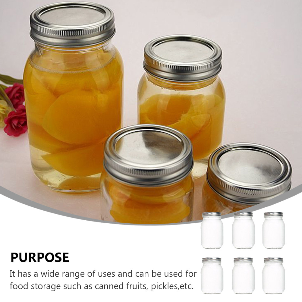 6 Stück Transparente Runde Gla – Food Storage Jars Airtight Bewertung und Preis