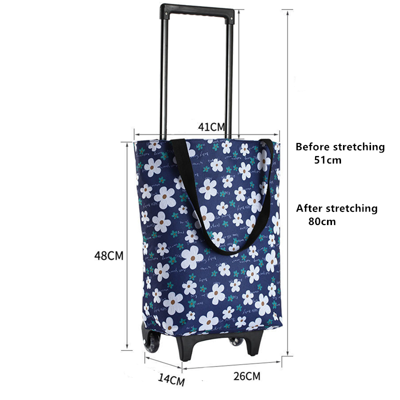 Falten Einkaufen Pull Warenkor – Food Storage With Wheels Bewertung und Preis