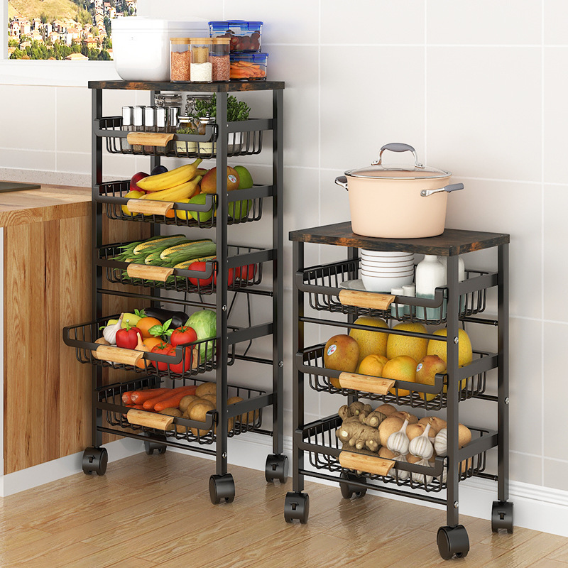 5-stufiger Draht-Obstkorb – Kü – Food Storage With Wheels Bewertung und Preis