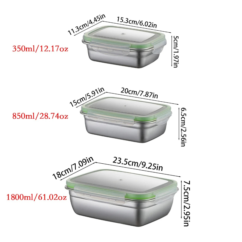 Lunchbox-Set aus Edelstahl 304 – Food Storage On Table Bewertung und Preis