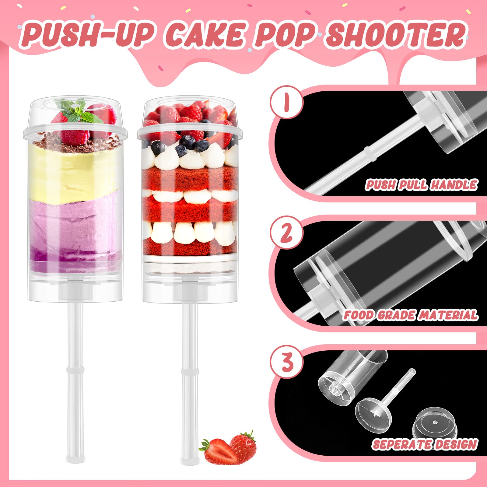 Kuchen-Push-Pop-Behälter mit D – Portion Control Container Bewertung und Preis