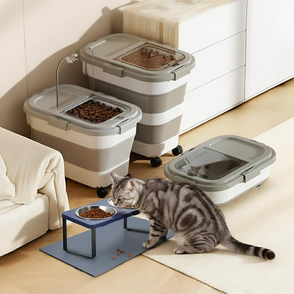 15 Pfund Futterbehälter für Hu – Food Storage With Wheels Bewertung und Preis