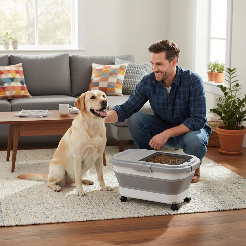 15 Pfund Futterbehälter für Hu – Food Storage With Wheels Bewertung und Preis