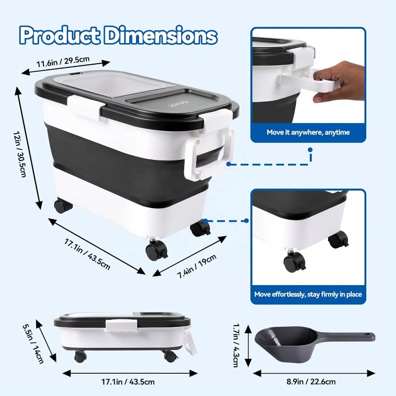 Hundefutter-Aufbewahrungsbehäl – Food Storage With Wheels Bewertung und Preis