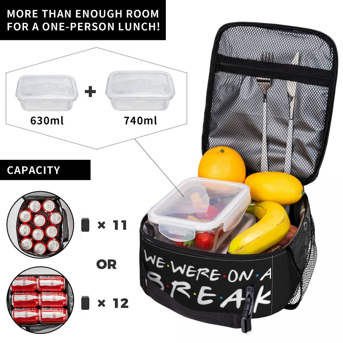 Isolierte Lunchtasche „Friends – Food Storage Quotes Bewertung und Preis