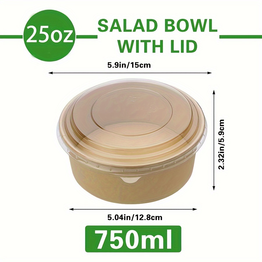 25 Unzen/750 ml 25/50er-Pack P – Food Storage Lunch Box Bewertung und Preis
