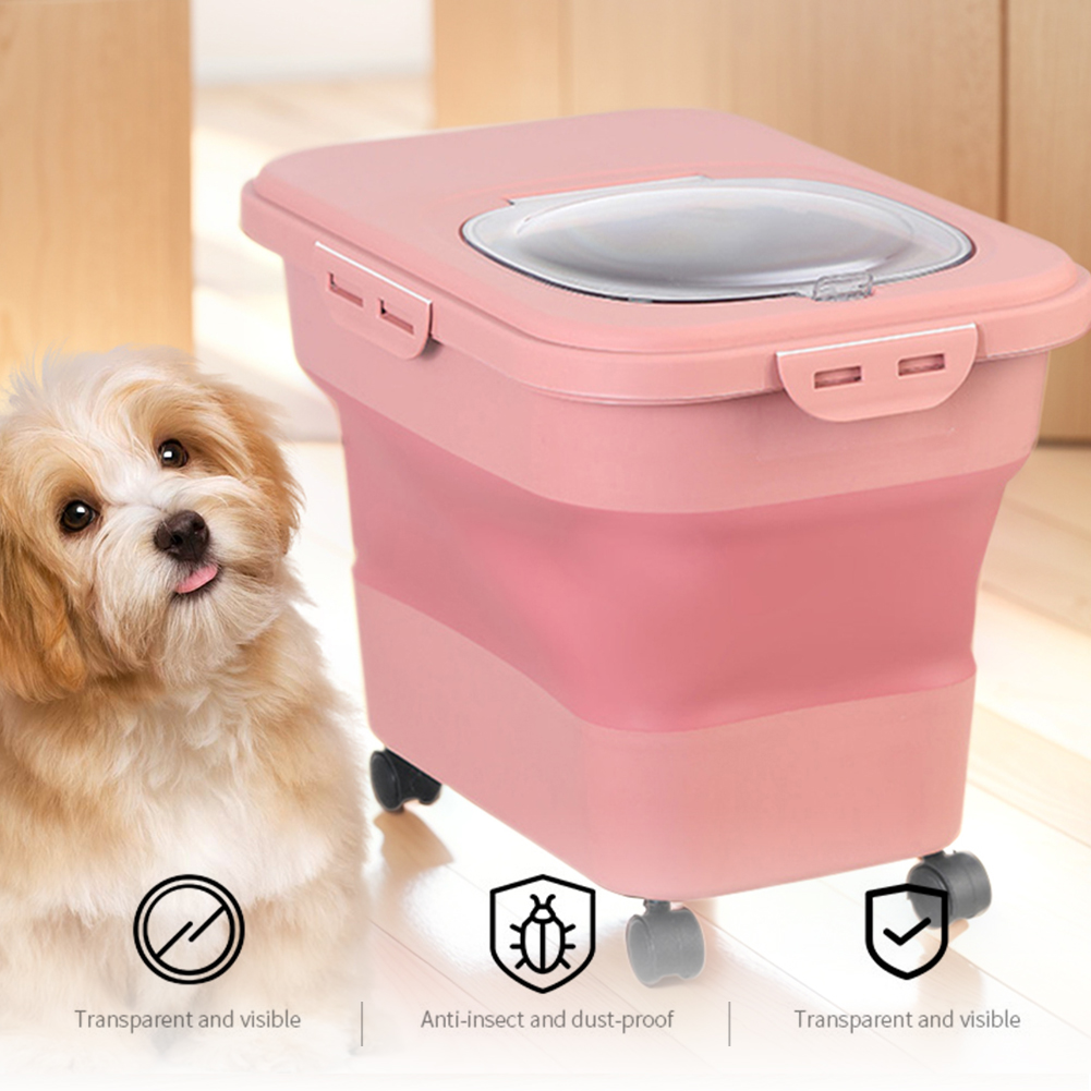 Zusammenklappbare Trockenfutte – Food Storage With Wheels Bewertung und Preis