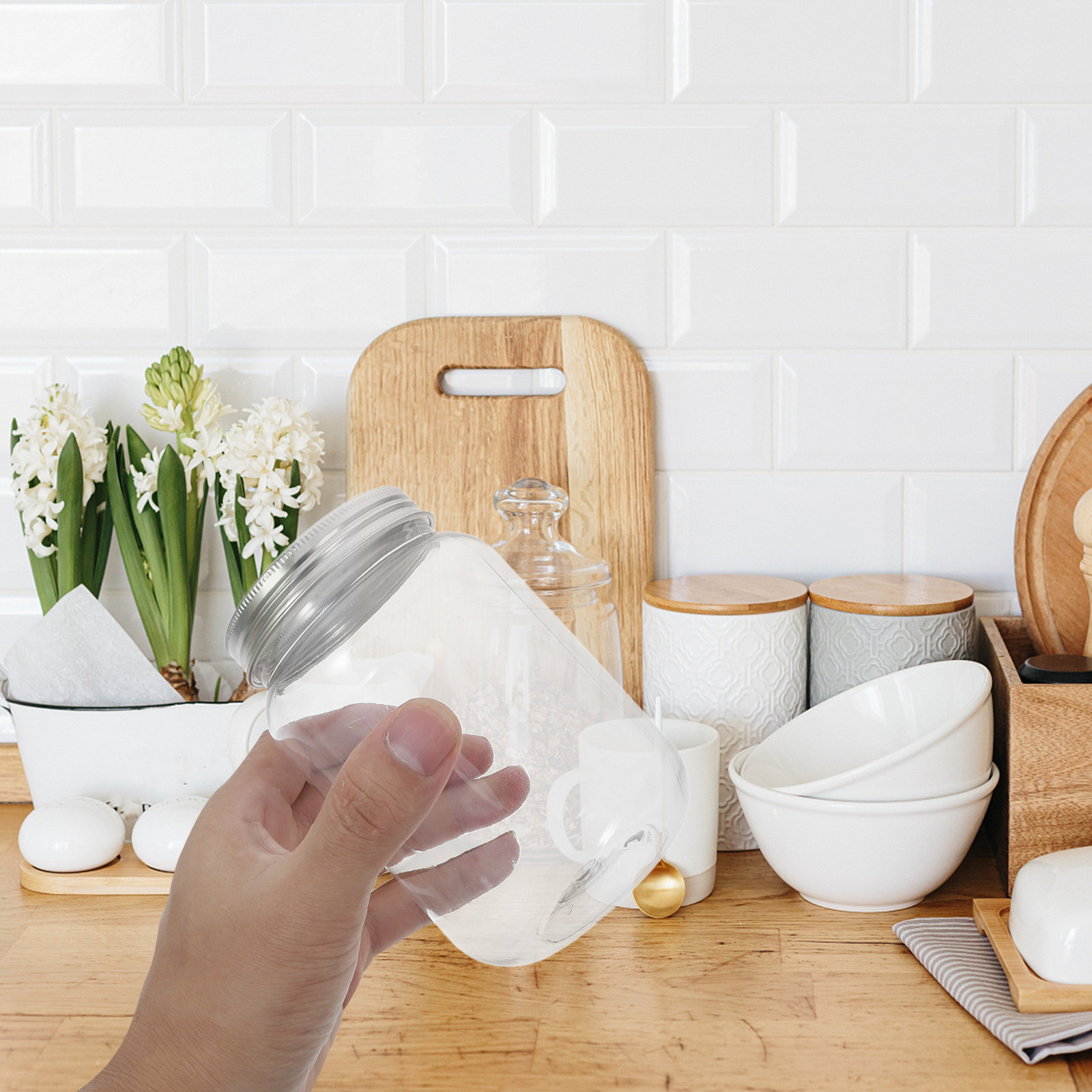 4 Stück durchsichtige Einmachg – Food Storage Jars Airtight Bewertung und Preis