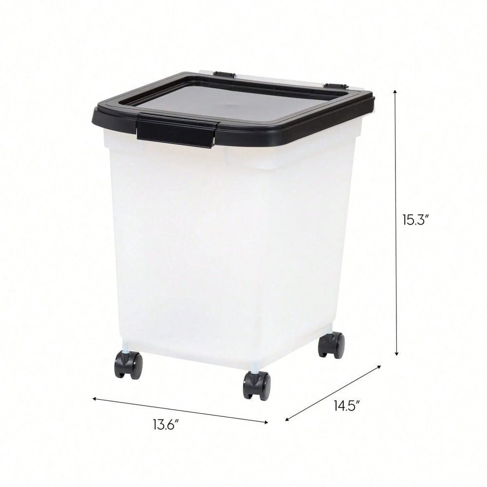 Transparenter Kunststoff-Aufbe – Food Storage With Wheels Bewertung und Preis
