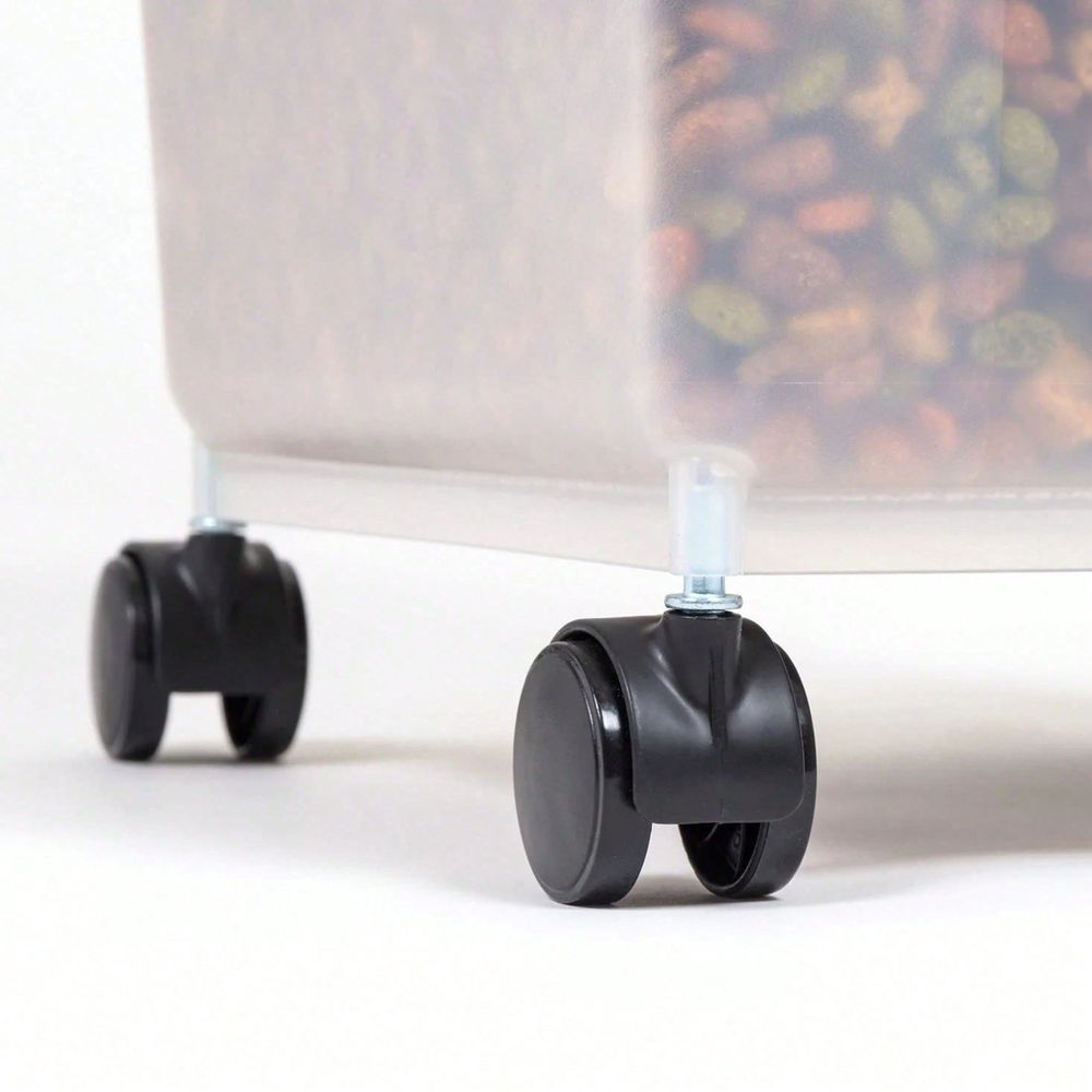 Transparenter Kunststoff-Aufbe – Food Storage With Wheels Bewertung und Preis