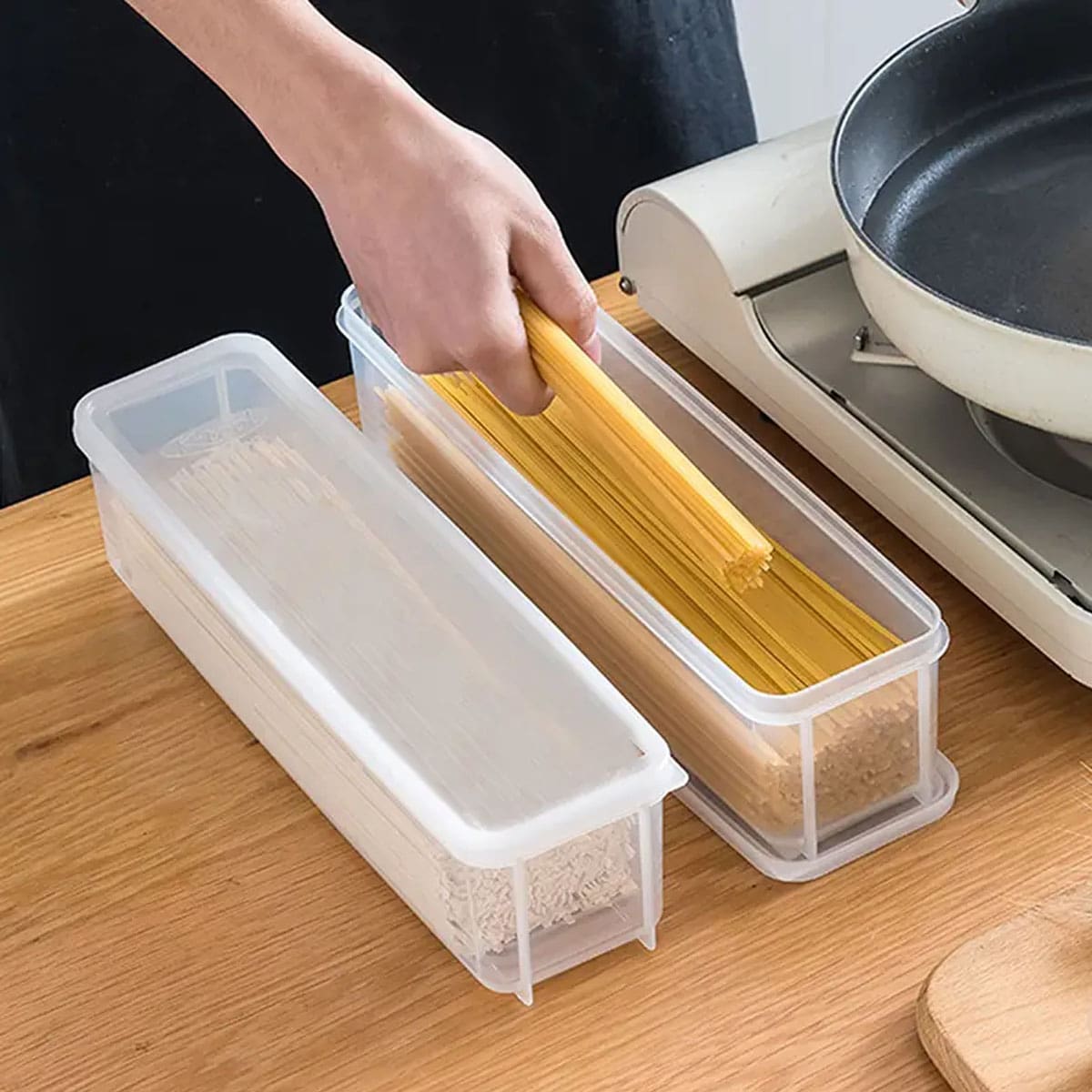 1 transparente Kunststoff-Aufb – Food Storage On Table Bewertung und Preis